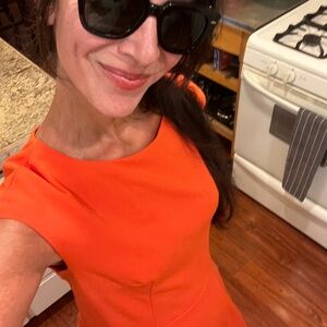 Dresstells Orange  Halloween 🎃 small a line cocktail dress